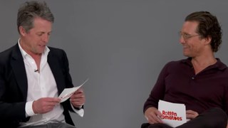 Watch Hugh Grant and Matthew McConaughey read reviews of their movies to each other